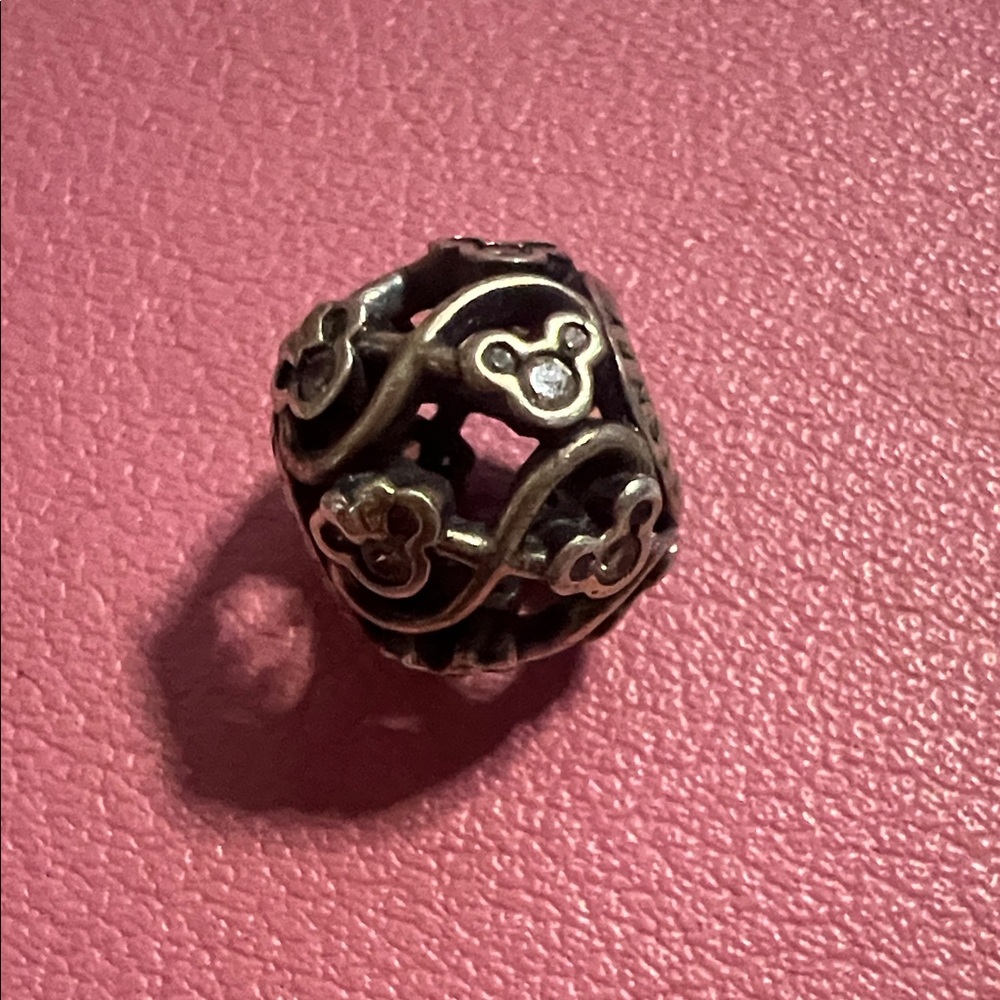 Pandora Mickey Mouse Silver Charm Bead with Pandora packaging - Picture 2 of 4